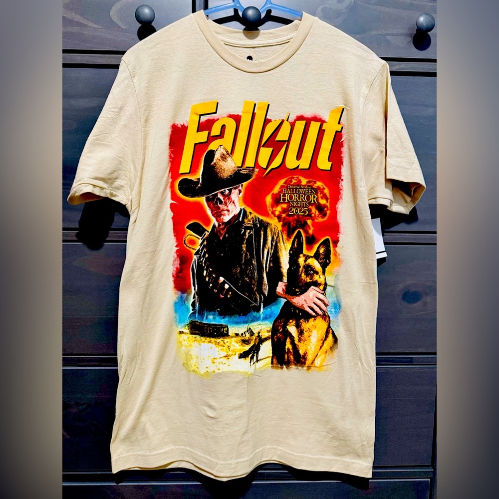 NEW Universal Studios Halloween Horror Nights Preview Tee Fallout M